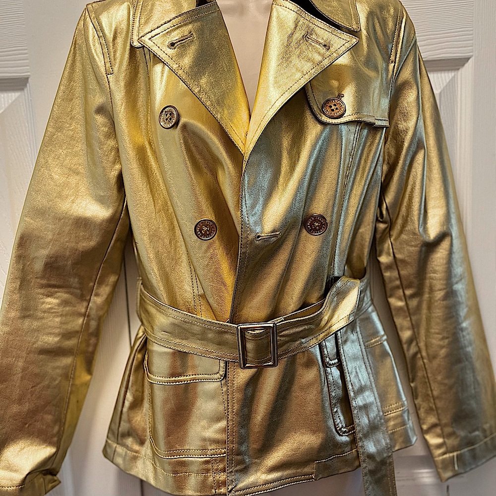 Ralph Lauren Metallic Trench Coat.